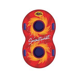 57" INFLATABLE SNOW TWIST SNOW TUBE FOR 2 PEOPLE